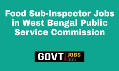Food Sub-Inspector Jobs in West Bengal Public Service Commission